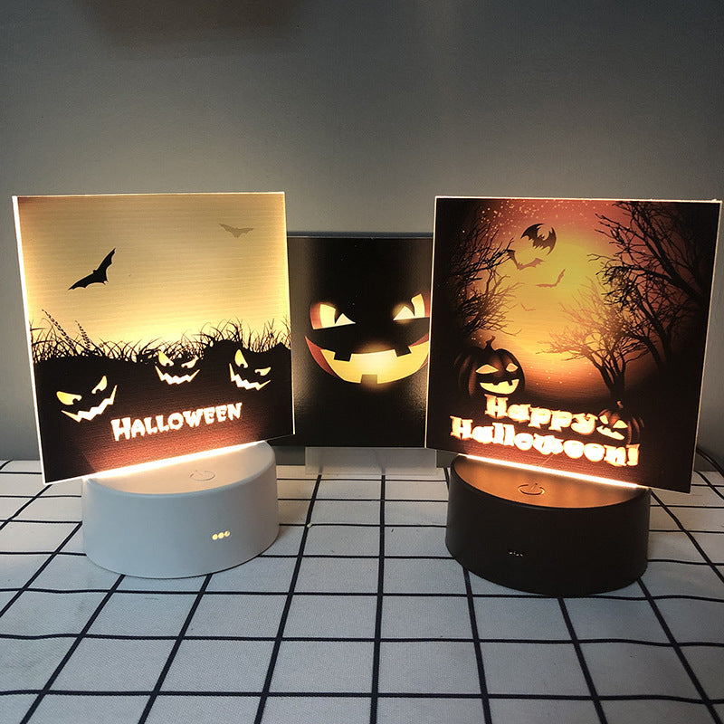 Halloween pumpkin pattern night light