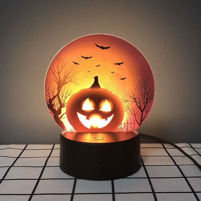 Halloween pumpkin pattern night light