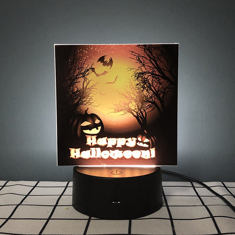 Halloween pumpkin pattern night light