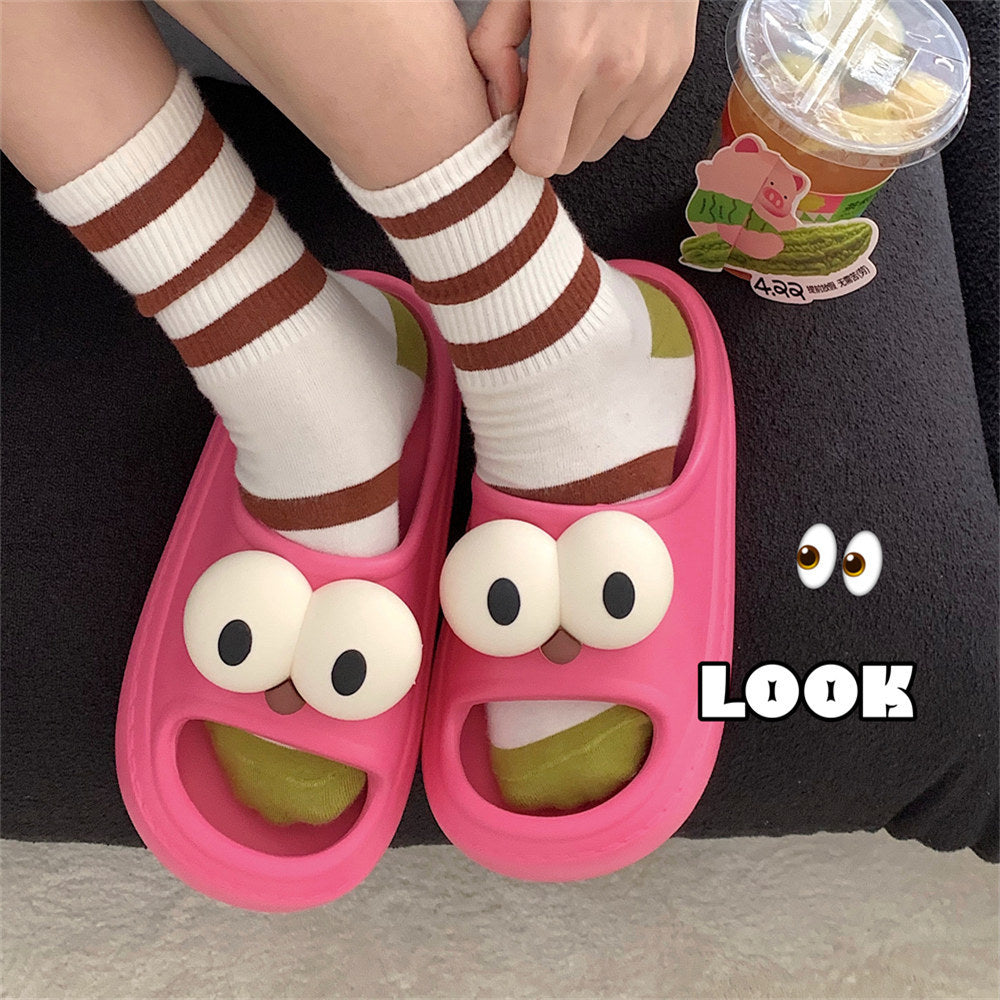 Cute big eyes slippers