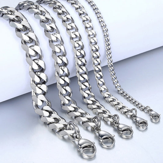 Men's Titanium Steel Bracelet - Cuban Link Chain