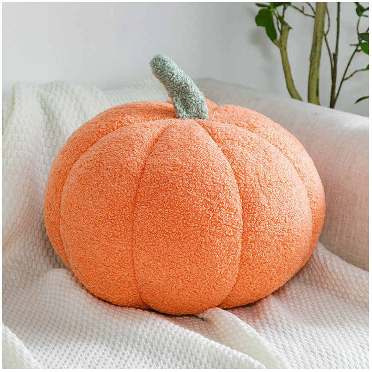 Romantic Macaron Color Teddy Velvet Pumpkin Pillow Cushion