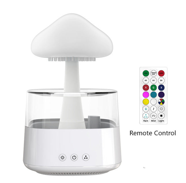 Mushroom Rain Air Humidifier with Colorful Night Light