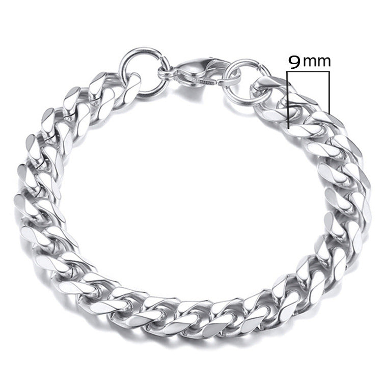 Men's Titanium Steel Bracelet - Cuban Link Chain