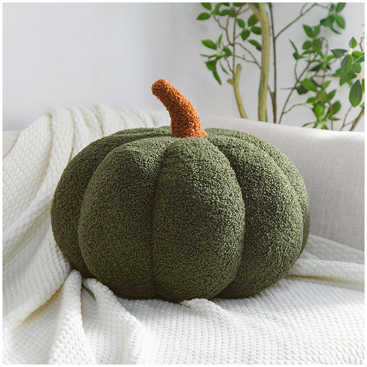 Romantic Macaron Color Teddy Velvet Pumpkin Pillow Cushion