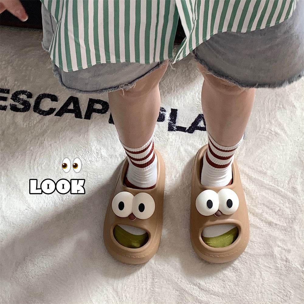 Cute big eyes slippers