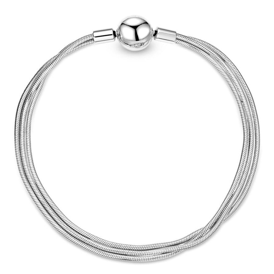 Classic Silver Women's Bracelet - Street Fashion Accessories