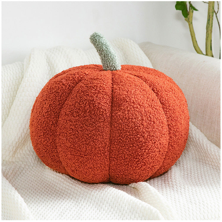 Romantic Macaron Color Teddy Velvet Pumpkin Pillow Cushion