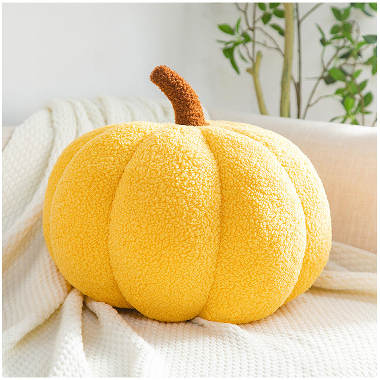 Romantic Macaron Color Teddy Velvet Pumpkin Pillow Cushion