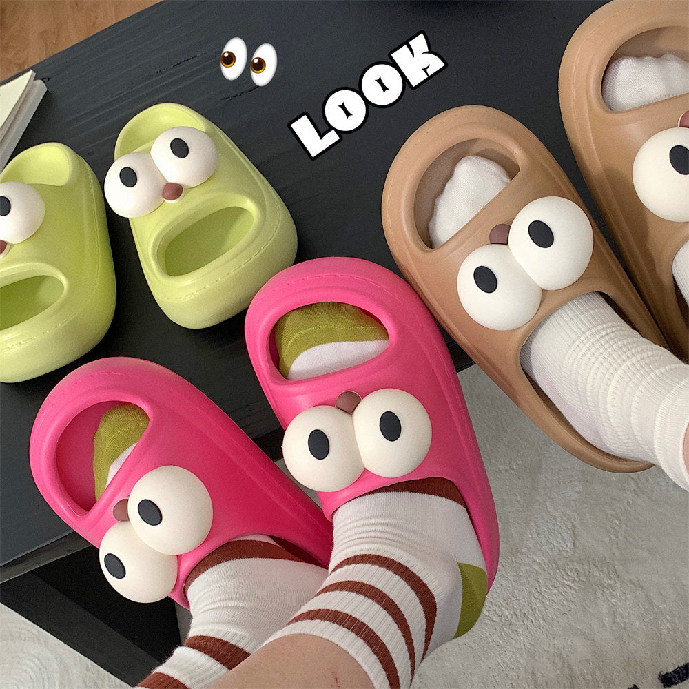 Cute big eyes slippers