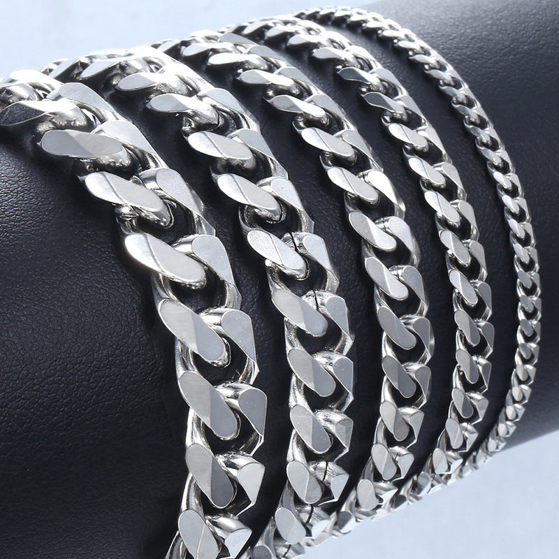 Men's Titanium Steel Bracelet - Cuban Link Chain