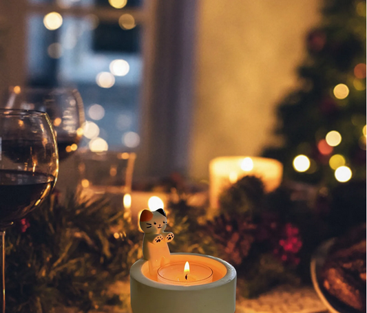 Cute Cat Candle Holder