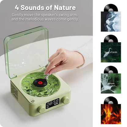 Mini Retro Vinyl Music Player