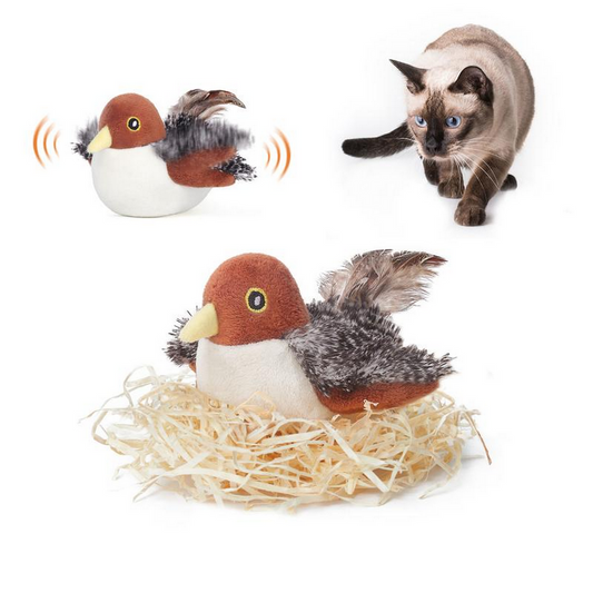 Interactive Bird Chirping Cat Toy